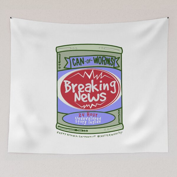 Item preview, Open a Can-Of-Worms Brand :: Breaking News designed and sold by NeatlineFX.
