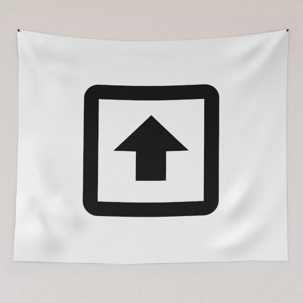 Item preview,  MDI Arrow Up Bold Box Outline designed and sold by GnarlyFurtardo.