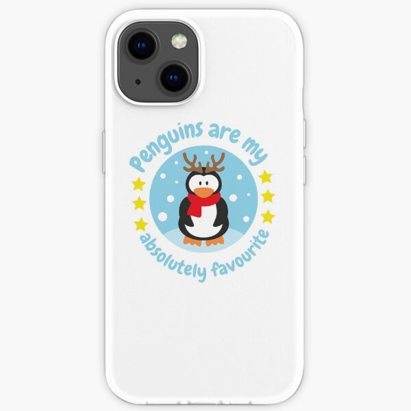 Penguins are my absolutely favorite - Funny Penguin iPhone Soft Case