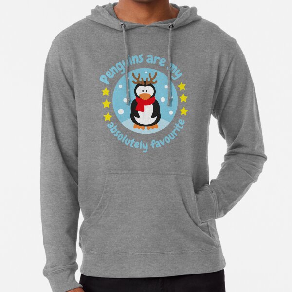 Penguins are my absolutely favorite - Funny Penguin Lightweight Hoodie