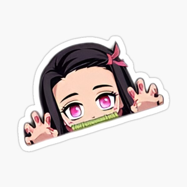 Nezuko Kamado Peeker | Demon Slayer Sticker
