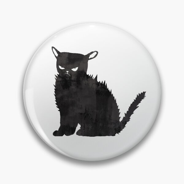 Item preview, Bristly black cat designed and sold by Rosaliartbook.