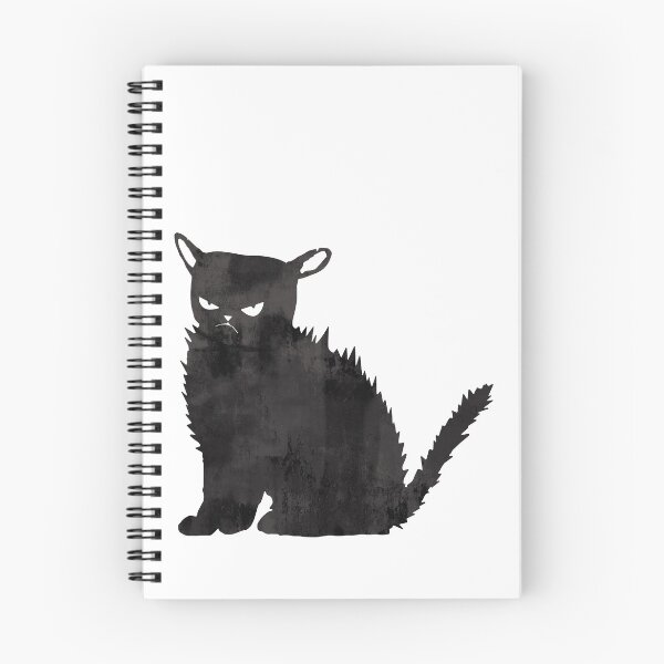 Item preview, Bristly black cat designed and sold by Rosaliartbook.