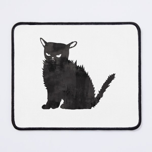 Item preview, Bristly black cat designed and sold by Rosaliartbook.