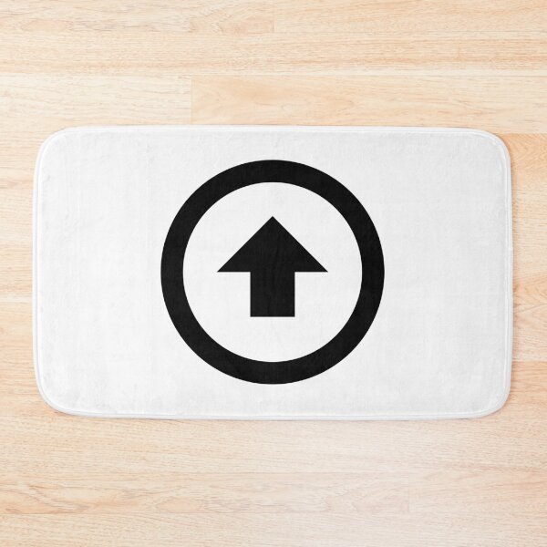 Item preview, MDI Arrow Up Bold Circle Outline designed and sold by GnarlyFurtardo.