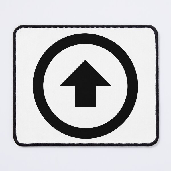 Item preview, MDI Arrow Up Bold Circle Outline designed and sold by GnarlyFurtardo.