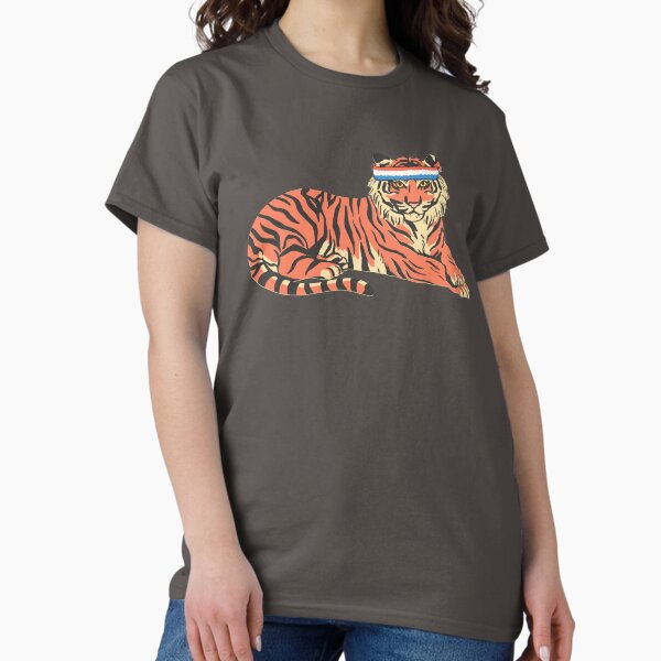 Vista previa del artículo con la obra «Tigre con una banda para el sudor», diseñado y vendido por The Masked Designer.