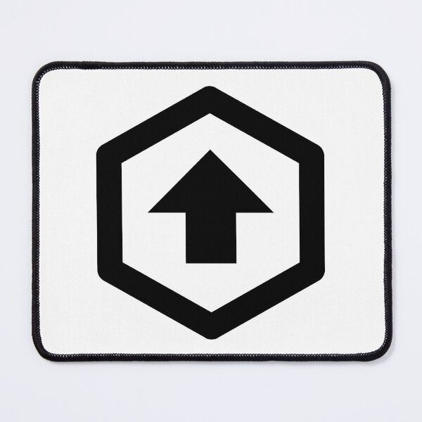 Item preview, MDI Arrow Up Bold Hexagon Outline designed and sold by GnarlyFurtardo.