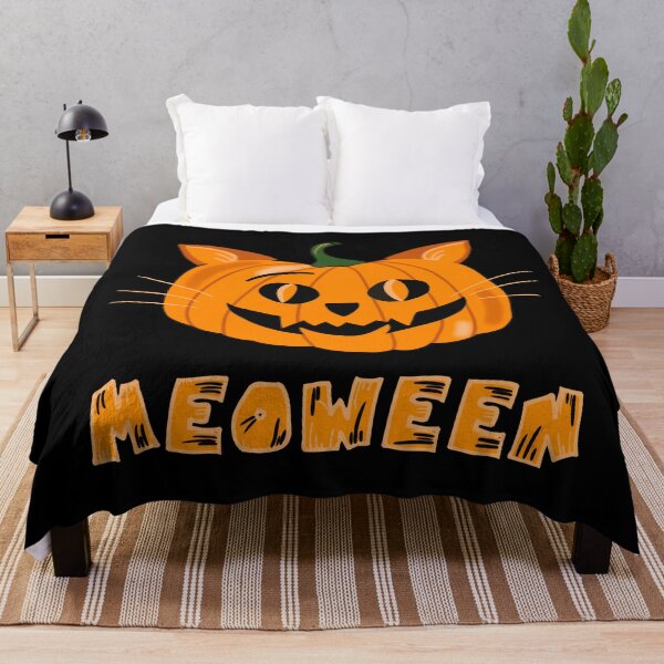 Item preview, Meoween cute Halloween pumpkin cat designed and sold by PG Illustration.