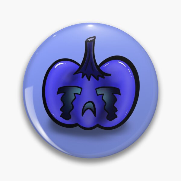 Item preview, So Sad and Blue Jack-o-Lantern designed and sold by audtoonsstore.