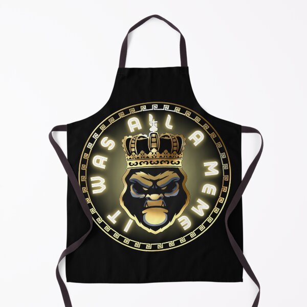 Item preview, It Was All A Meme Ape King Black Gold Crown designed and sold by Yiorgos Designs.