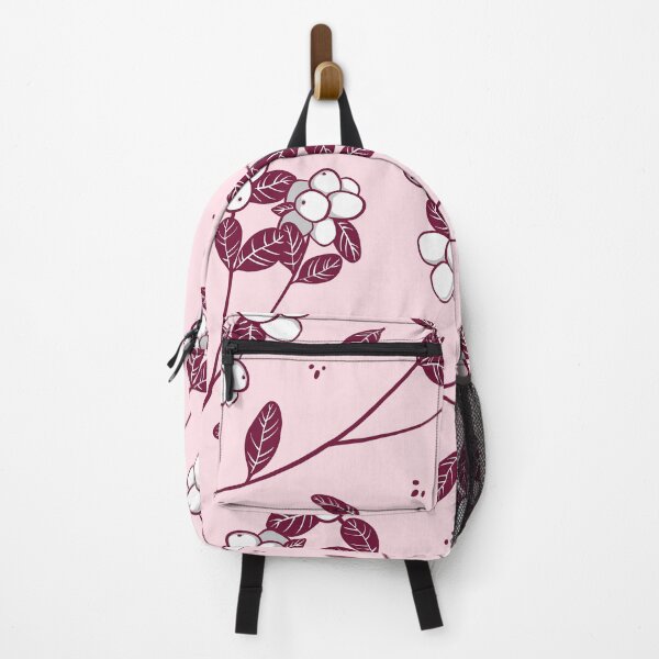 Item preview, Snowberry - Burgundy on pale pink designed and sold by Ellen Wilberg.