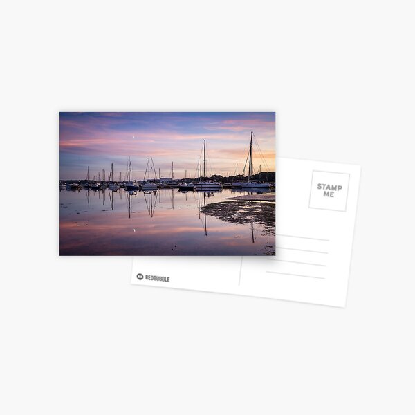 Folly Reach Sunset Postcard