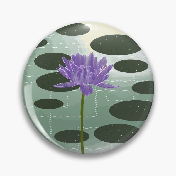 Item preview, Waterlillies pattern by moonlight designed and sold by Eejee-SK.