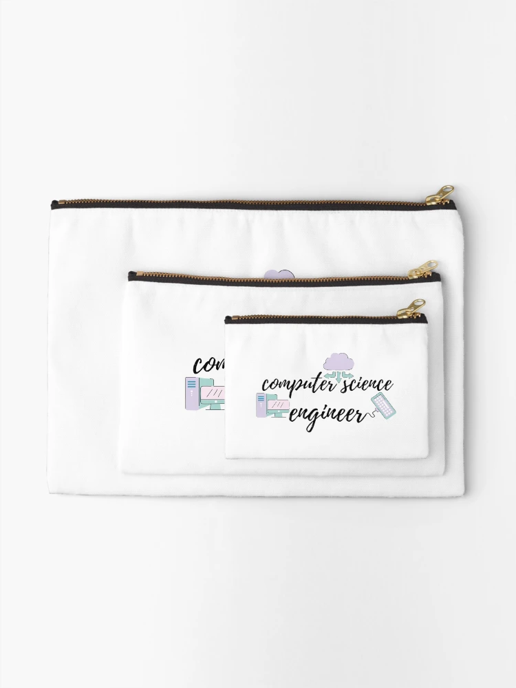 Thumbnail 2 of 4, Zipper Pouch, Computer science engineer designed and sold by STEM friends.