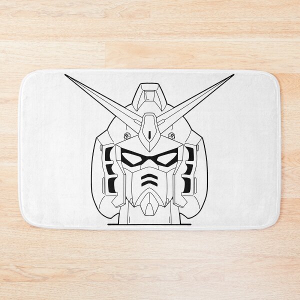 Item preview, RX-178 Gundam Mk-II Head Outline Black designed and sold by MossLoves.
