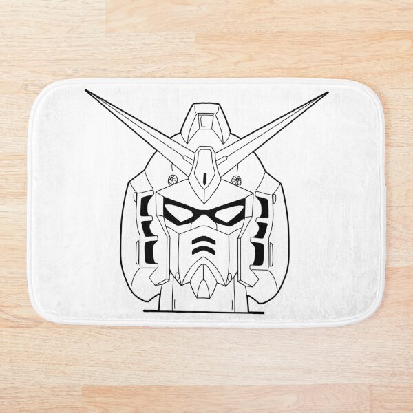 Item preview, RX-178 Gundam Mk-II Head Outline Black designed and sold by MossLoves.