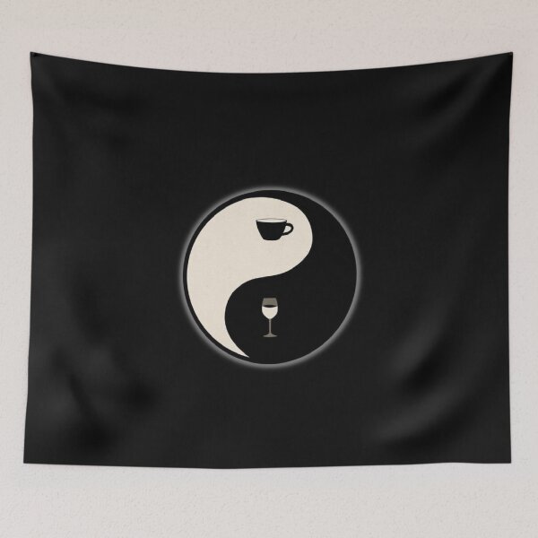 Item preview, Coffee And Wine Ying Yang designed and sold by Rockopolys.