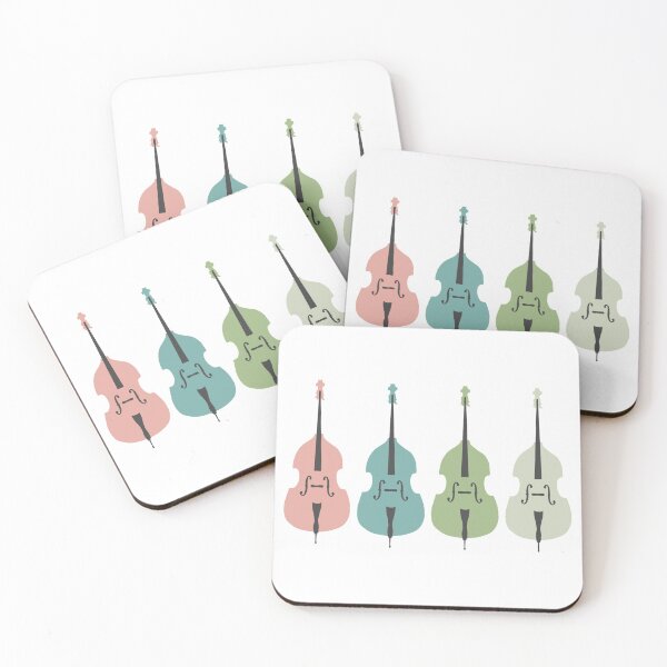 Item preview, Pretty Pastel Double Basses designed and sold by NattyDesigns.