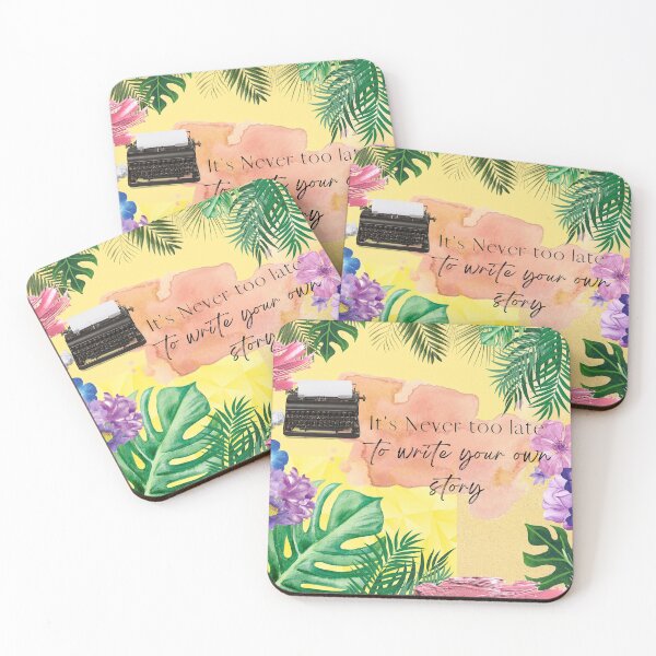 Item preview, Art Work Quotes "never too late" Summer vibe designed and sold by aubreyjacobs.
