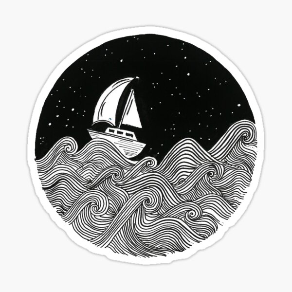 Sailing Away Sticker