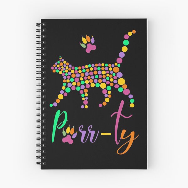 Item preview, Colored dot Purr-ty (Pretty) cat designed and sold by articlave.