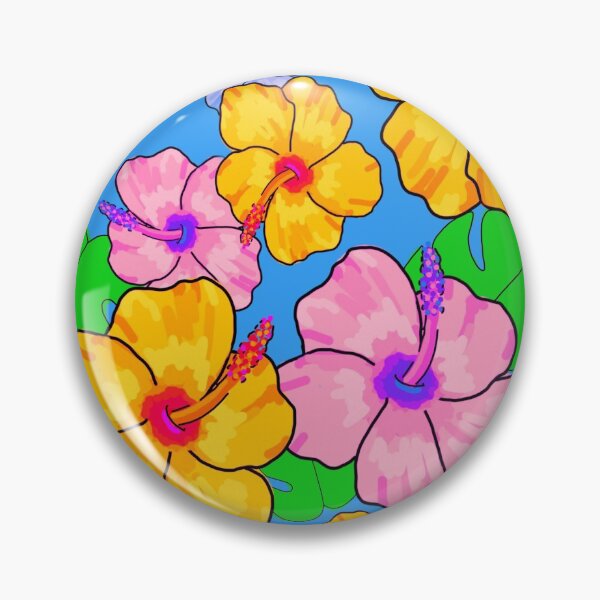 Item preview, Tropical island hibiscus floral designed and sold by beesocks.