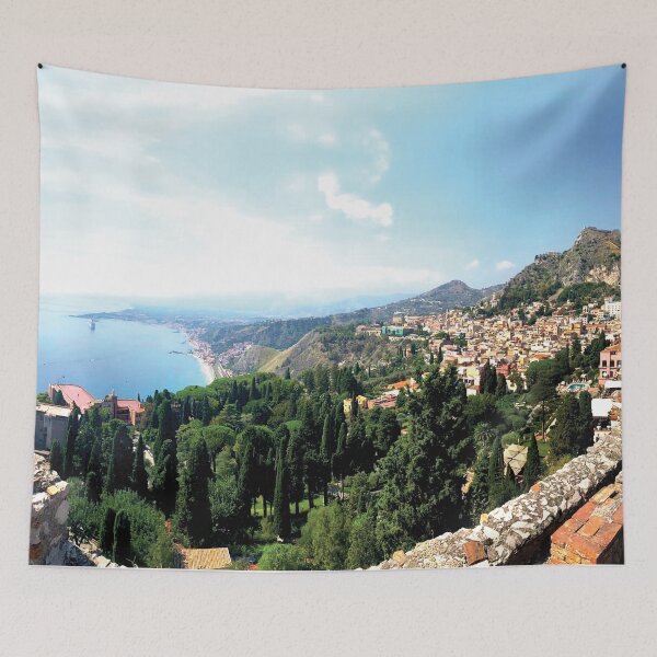 Item preview, Taormina City On Sicily Italy designed and sold by PinkPandaDesign.