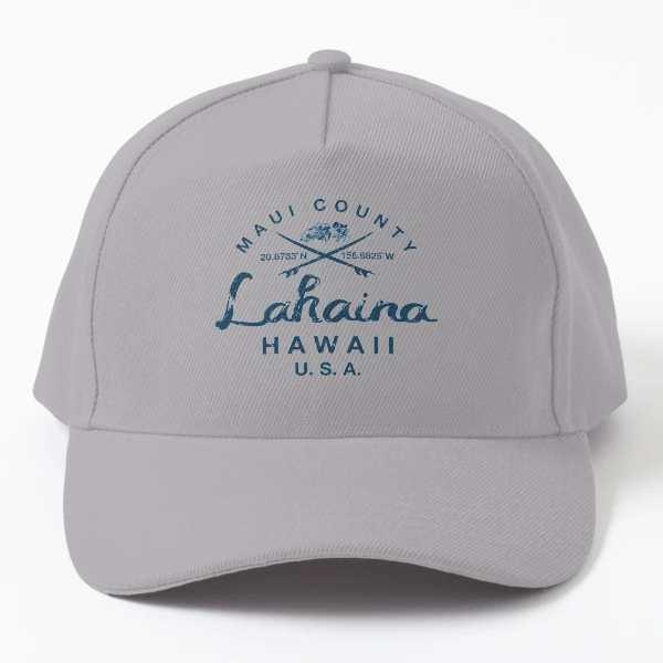 マウイ島購入　HawaiiALOHA MAUI mesh cap vintage Vintage 80s MAUI Original Hawaiian Souvenir Blue Mesh