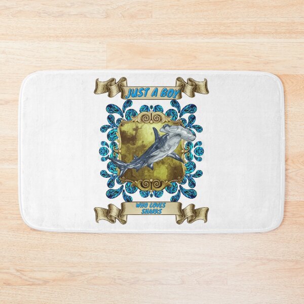 Item preview, Just a boy who loves sharks - Colorful compositions, art and animals, funny drawings designed and sold by AdvanceDesign.