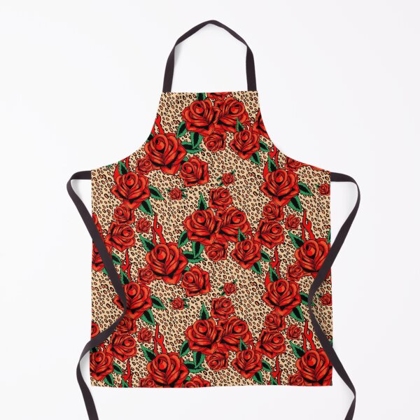 Item preview, Red roses leopard print designed and sold by beesocks.