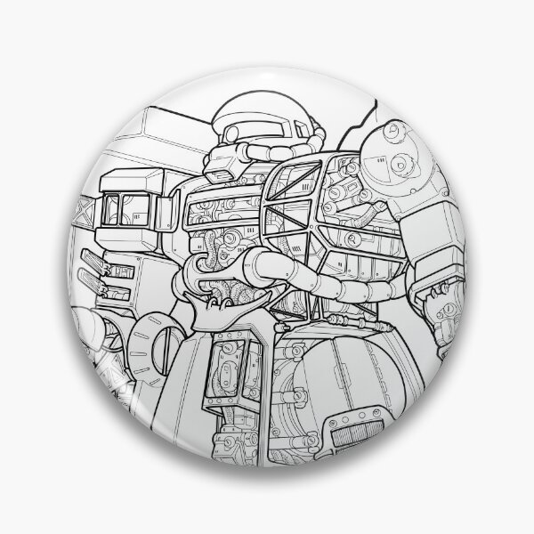 Item preview, Zaku II Outline designed and sold by MossLoves.