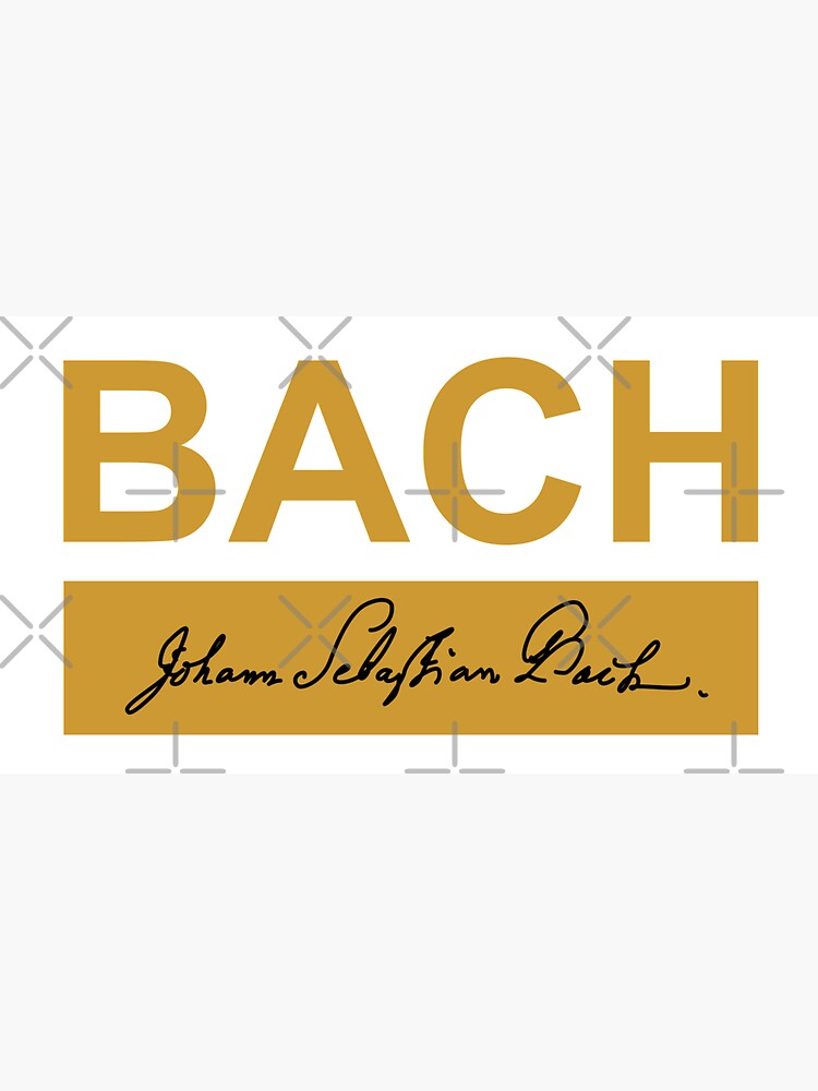 Bach - Monogram - Old Gold Lightweight Hoodie for Sale by