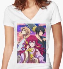 Akatsuki no Yona Women's Fitted V-Neck T-Shirt