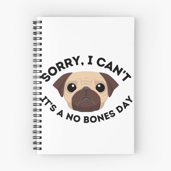 Item preview, Noodle the Pug No Bones Day designed and sold by avaminerva.