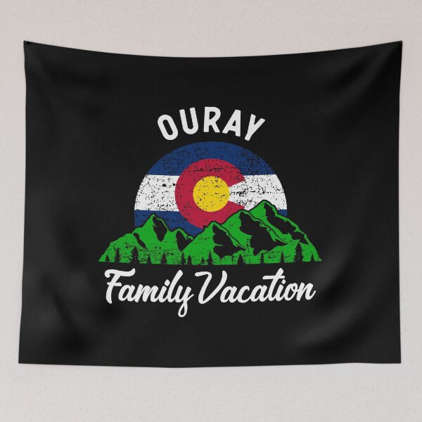 Item preview, Mountain Colorado Flag Ouray Family Vacation graphic designed and sold by jakehughes2015.