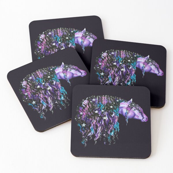 Artikelvorschau, Galaxy Pferd Aquarell entworfen und verkauft von Lady-Lilac.