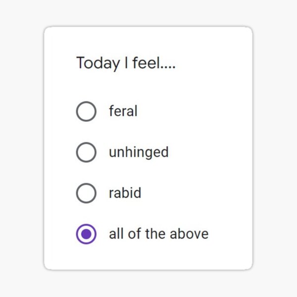 Today I feel poll Sticker