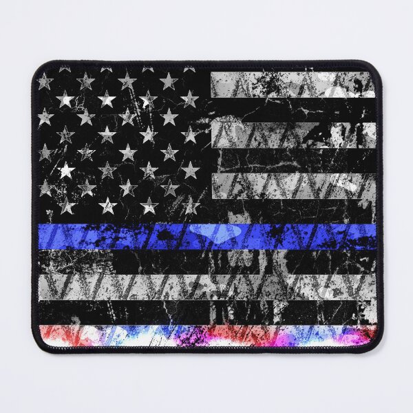 Item preview, Police Lights Thin Blue Line Flag designed and sold by Jared Davies.