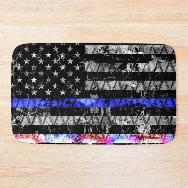 Item preview, Police Lights Thin Blue Line Flag designed and sold by Jared Davies.