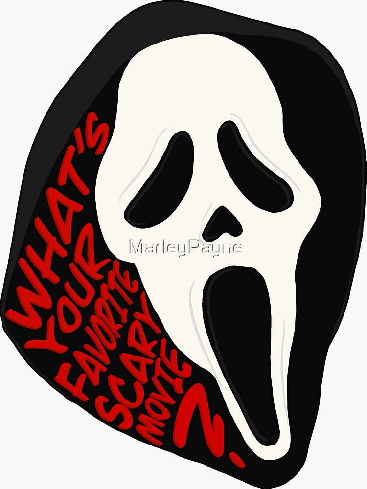 Ghost Face Mask - What’s Your Favorite Scary Movie | Sticker