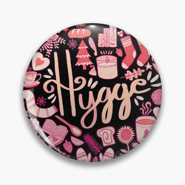 Item preview, Hygge Doodle Heart - Pink Ombré & Black designed and sold by EcoElsa.