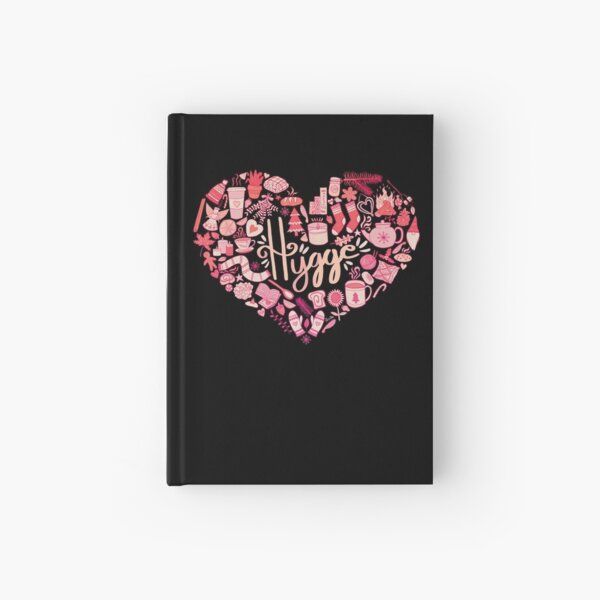 Item preview, Hygge Doodle Heart - Pink Ombré & Black designed and sold by EcoElsa.