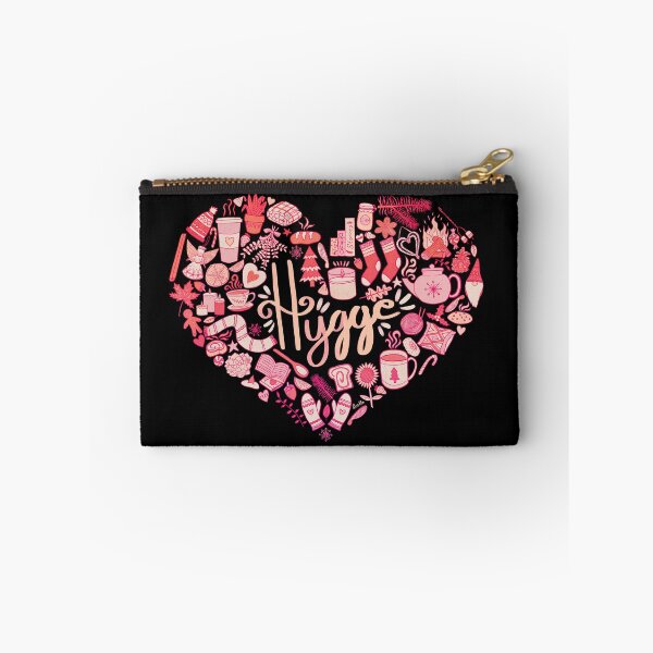 Item preview, Hygge Doodle Heart - Pink Ombré & Black designed and sold by EcoElsa.