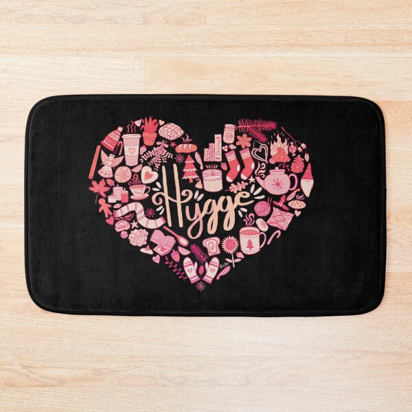 Item preview, Hygge Doodle Heart - Pink Ombré & Black designed and sold by EcoElsa.