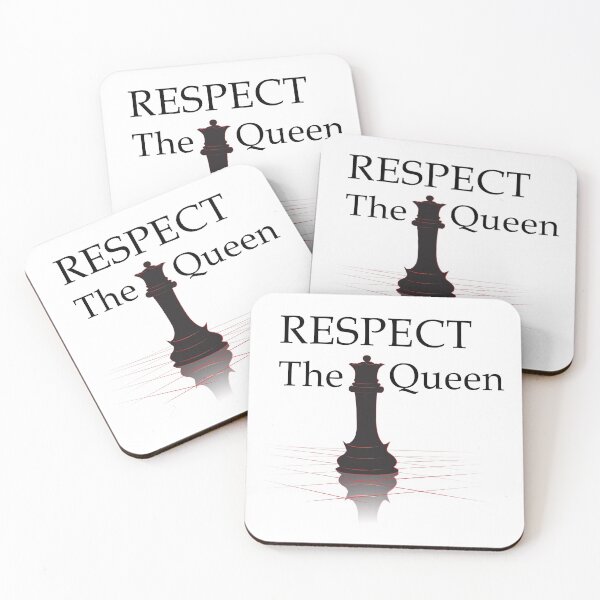 Item preview, Respect The Queen - Black - Chess Lovers designed and sold by ajaxstyle.