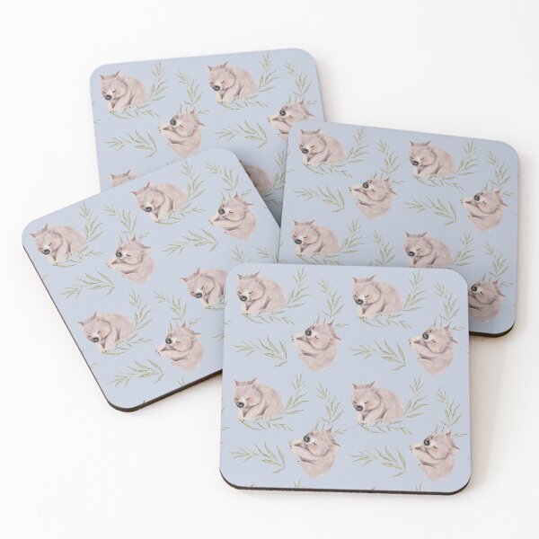 Item preview, Australian Sleepy Koala, Cute, Adorable pattern blue background designed and sold by Jaydee001.