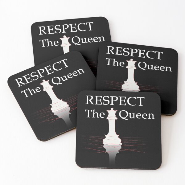 Item preview, Respect The Queen - White - Chess Lovers designed and sold by ajaxstyle.