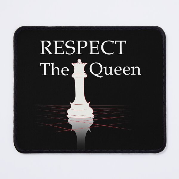 Item preview, Respect The Queen - White - Chess Lovers designed and sold by ajaxstyle.