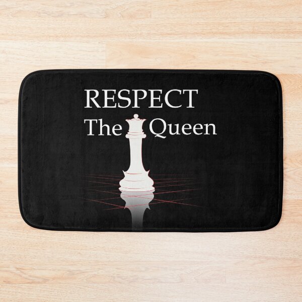 Item preview, Respect The Queen - White - Chess Lovers designed and sold by ajaxstyle.